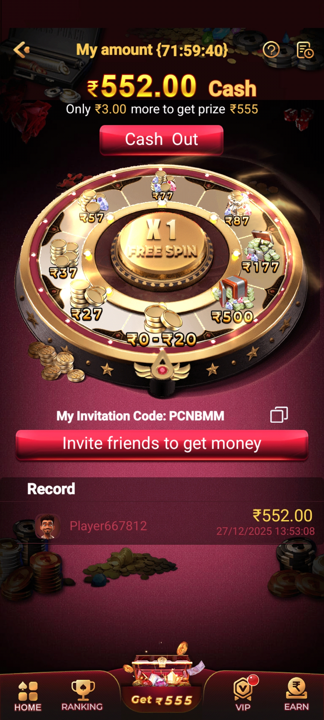 77atm refreal and earn money